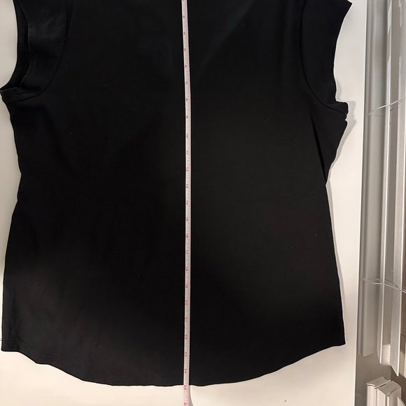 Calvin Klein Top/Shirt Black with buttons SZ L - Picture 4 of 5